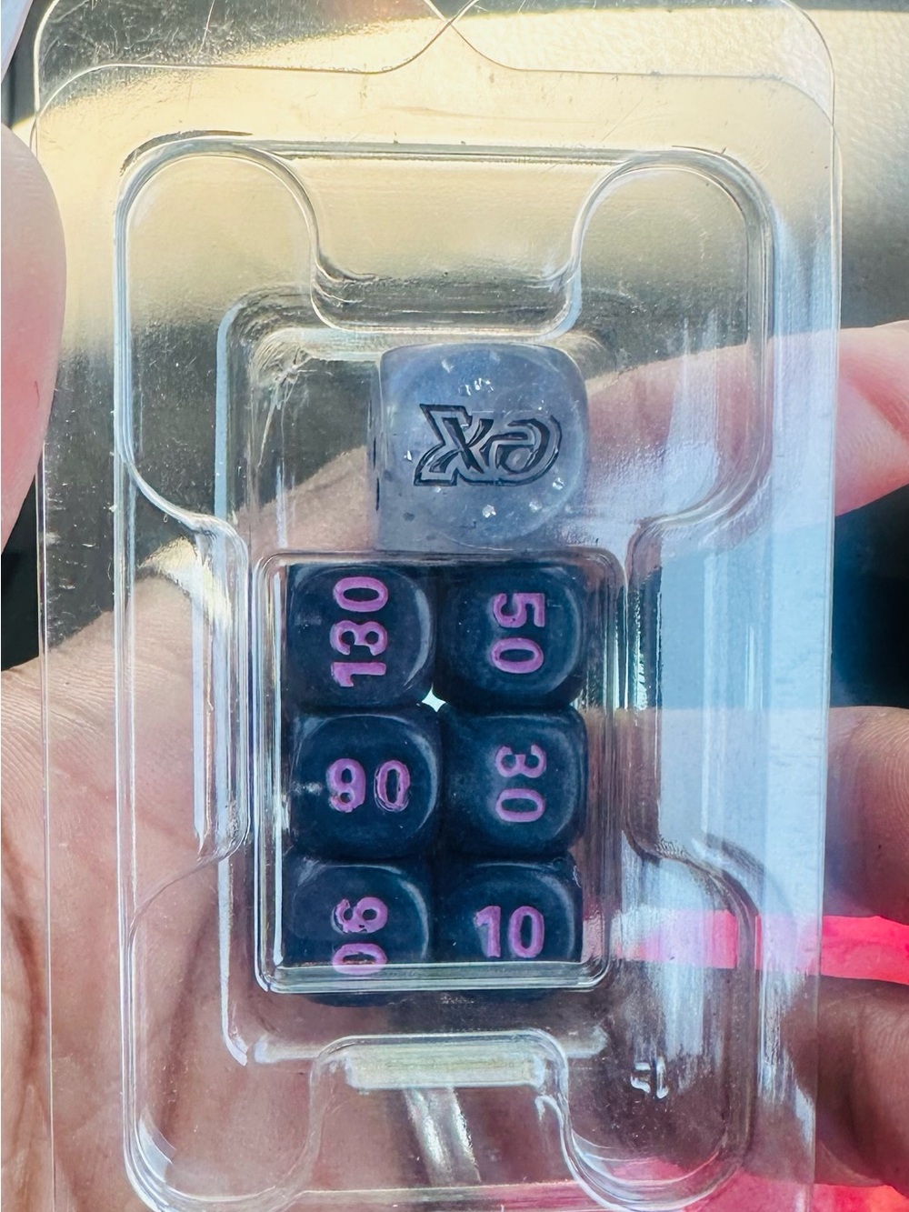 Pokémon TCG Mini Dice Set Sealed Damage Counter Gaming Accessories Blue Purple